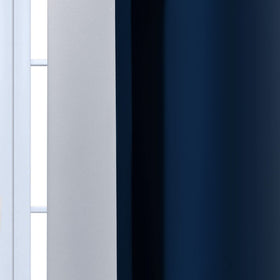 Yakamok with silver grommets offers easy installation and smooth sliding.