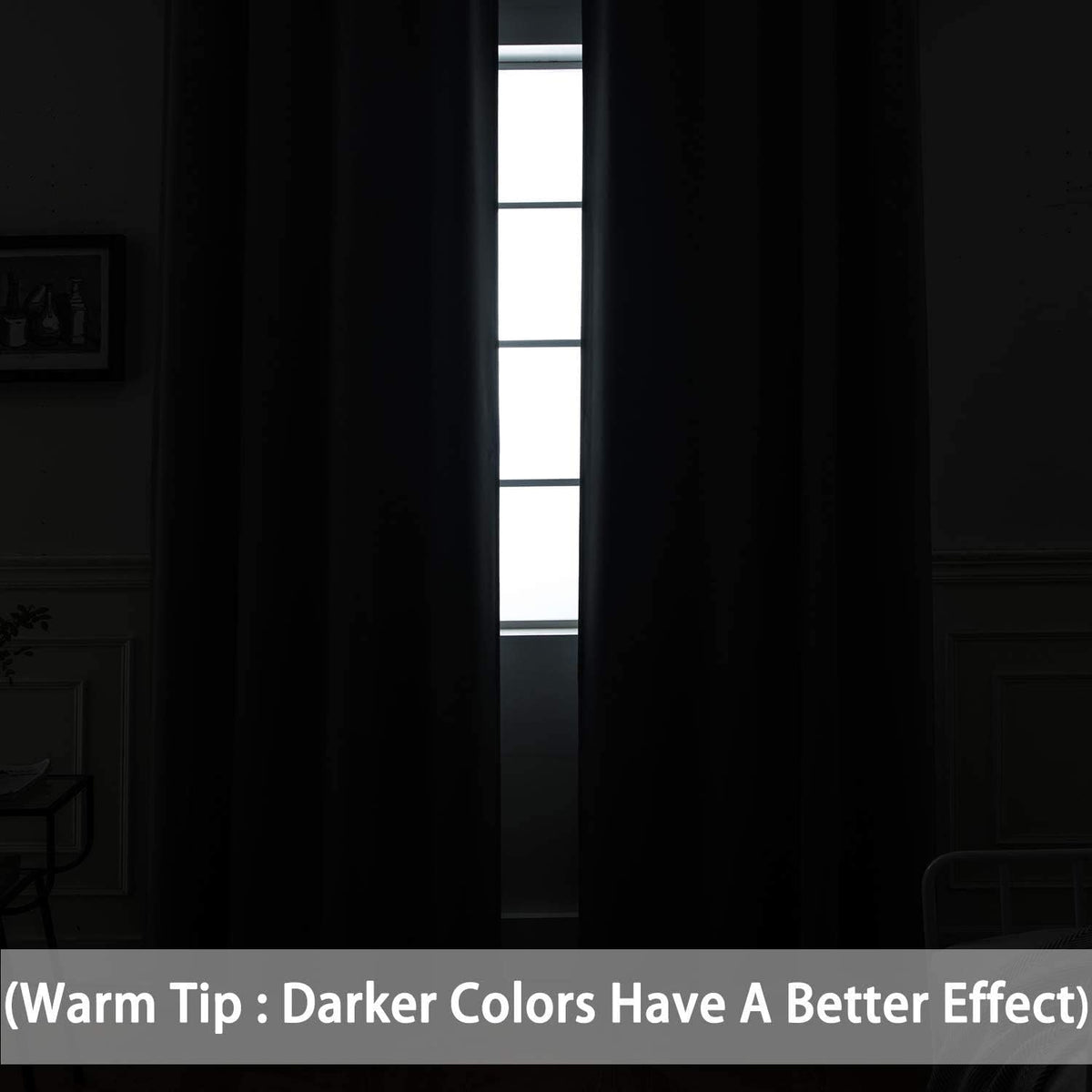 Yakamok thermal insulated curtains help reduce drafts and regulate room temperature.