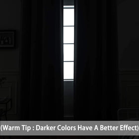 Yakamok thermal insulated curtains help reduce drafts and regulate room temperature.