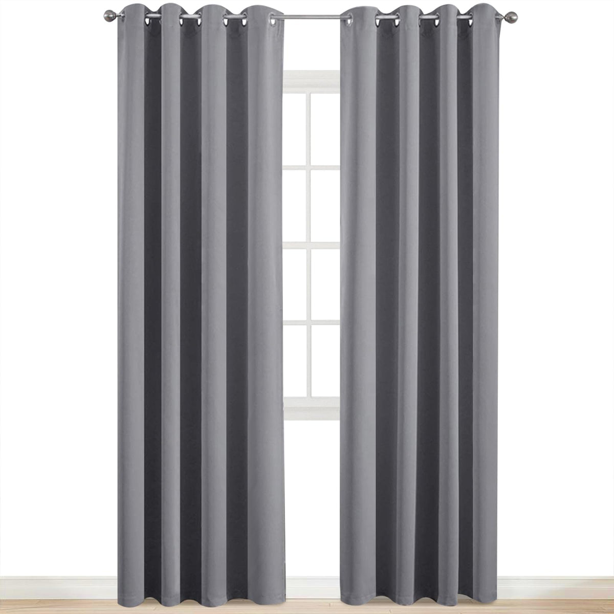 Yakamok triple-weave blackout fabric curtains for improved privacy and light control.