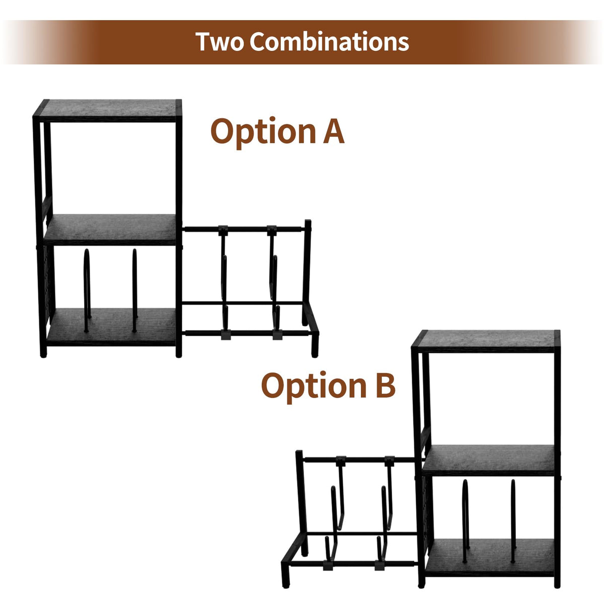 YAKANJ sturdy wooden frame with metal support for stability