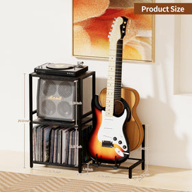 YAKANJ turntable stand side view showing accessible setup