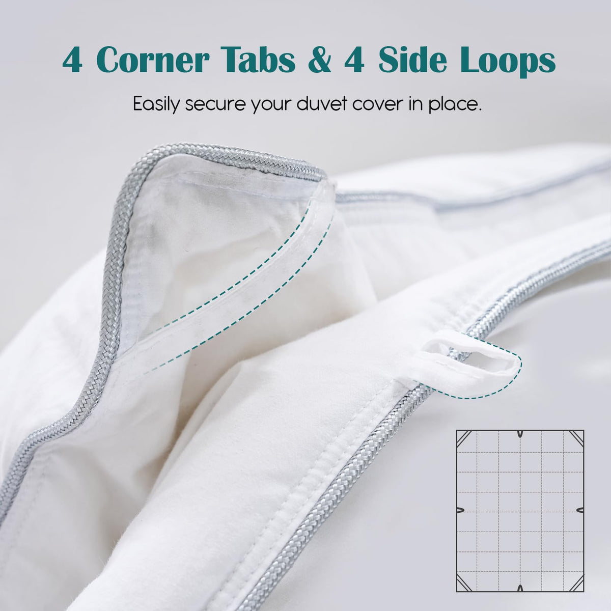 Yalamila care guide suggests patting and low-heat tumble-dry to restore loft.