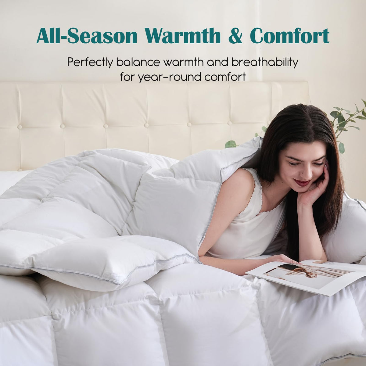 Yalamila eight loops secure to a duvet cover for tidy bedding.