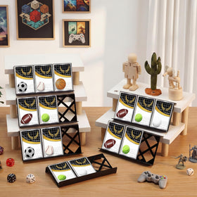 Yalikop risers stackable setup for tiered, organized displays