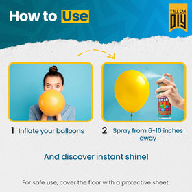 Yallcandiy Balloon Fast-Dry Spray delivers quick, lasting shine with minimal cleanup.