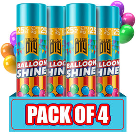 Yallcandiy Balloon Shine Spray can delivers a radiant high-gloss finish on latex balloons.