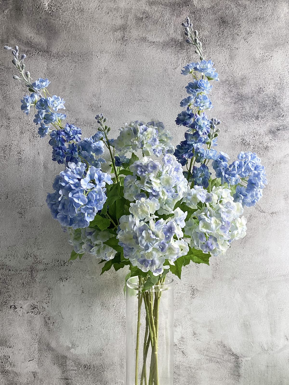 YalzoneMet easy-clean dust-wipe faux flowers for home or office.