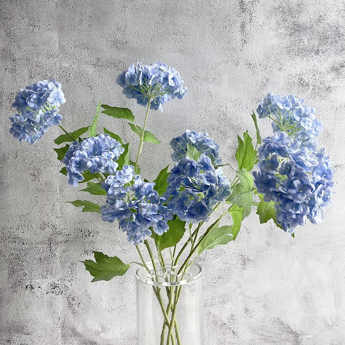 YalzoneMet snowball viburnum hydrangea on a long stem with real-touch petals.