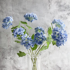 YalzoneMet snowball viburnum hydrangea on a long stem with real-touch petals.
