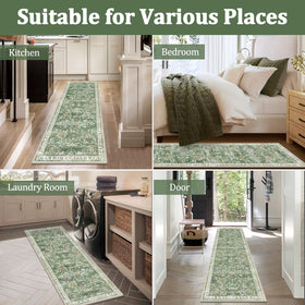 Yamaziot distressed floral design adds vintage charm to rooms.