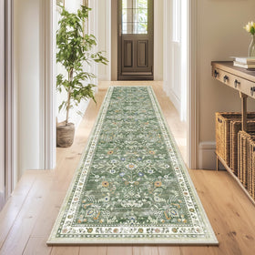 Pet-friendly Yamaziot rug withstands daily foot traffic with minimal shedding.