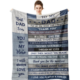 Yamco for Dad blanket, closed packaging, plush warmth ideal for gifting.