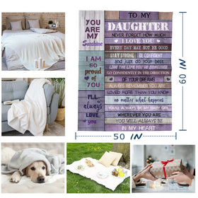 The 60x50 inch Yamco blanket provides generous coverage for lounging.