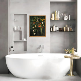 Yaneiro floating wood frame adds depth and gallery-ready polish.