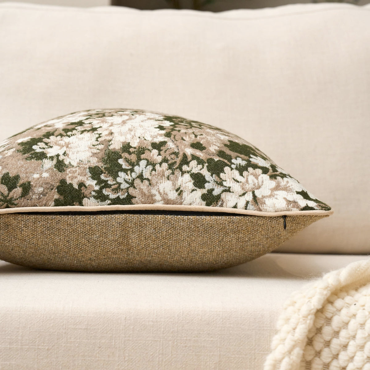 Yangest chenille texture closeup highlighting plush feel for lounge comfort