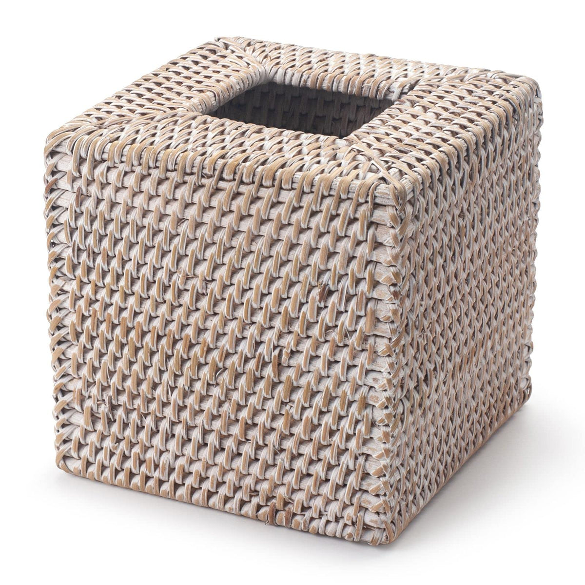 YANGQIHOME hand-woven wicker tissue holder adds artisanal texture to any room.