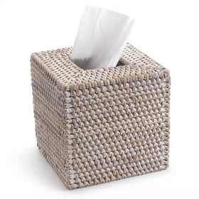 YANGQIHOME rattan tissue box cover square adds natural style and keeps tissues handy.