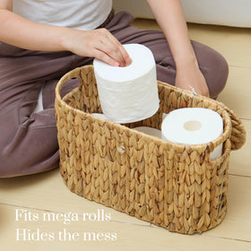 YANGQIHOME six-mega-roll capacity fits compact spaces without clutter