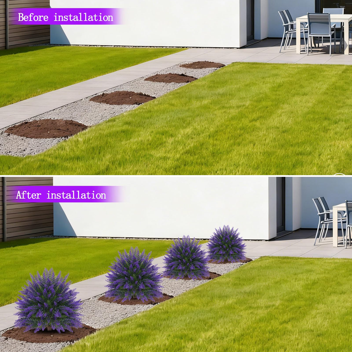 Indoor use: Yangrass topiary set brightening a windowsill or living area