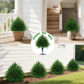 Yangrass easy-install topiary with ground spike for quick setup.