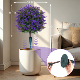 Yangrass lavender topiary balls for indoor or outdoor decor.