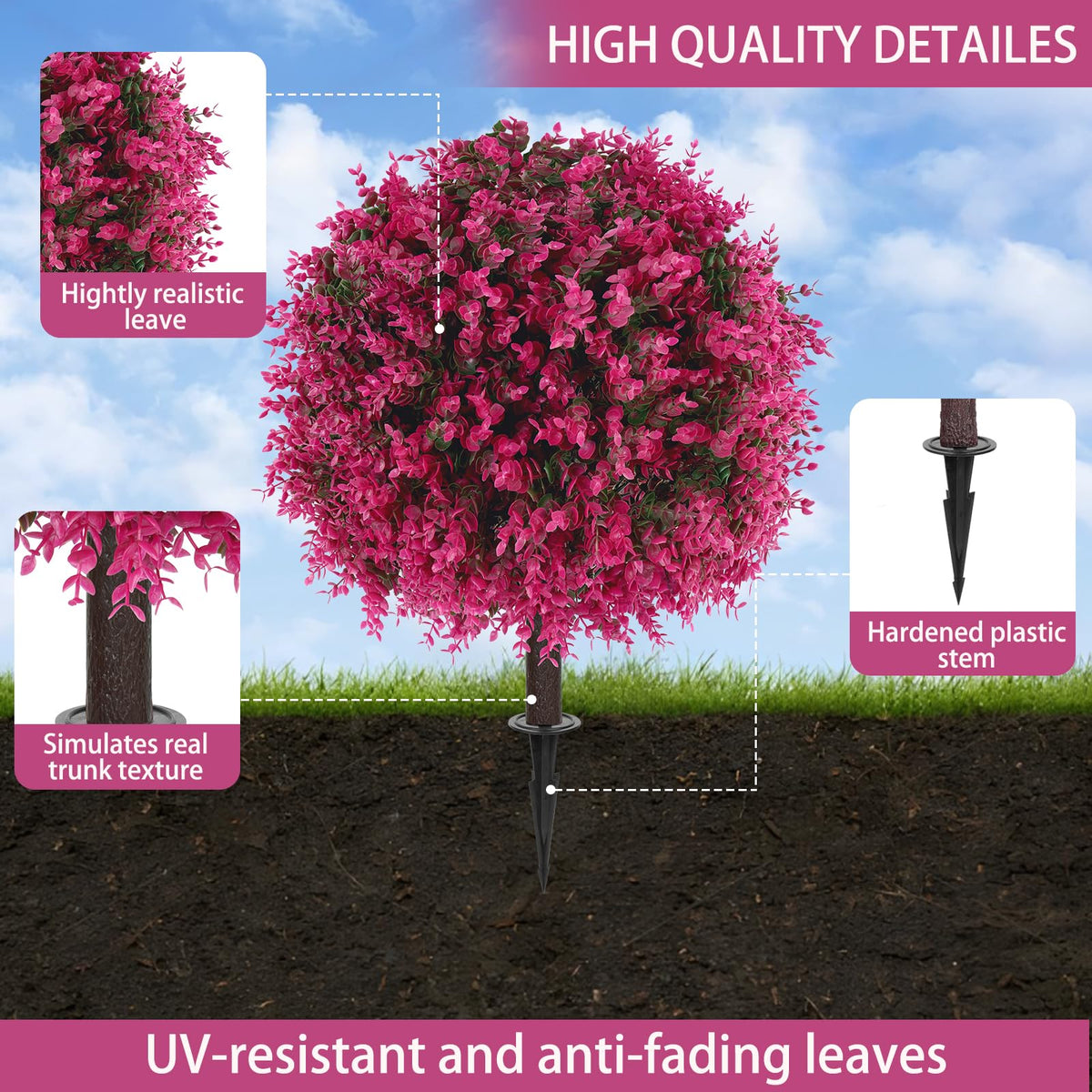 Maintenance-free greenery perfect for living rooms and gardens.