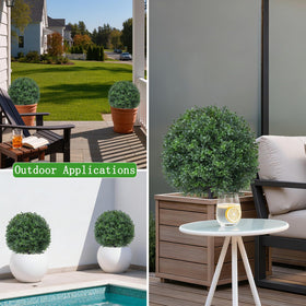 Yangrass topiary for patio demonstrates durable, weatherproof construction.