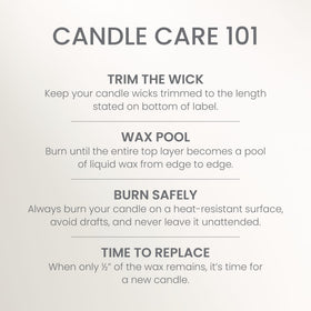 Yankee Candle up to 150 hours burn time indicator visual on jar.