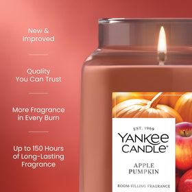 Yankee Candle Apple Pumpkin wax pool demonstrates long-lasting fragrance