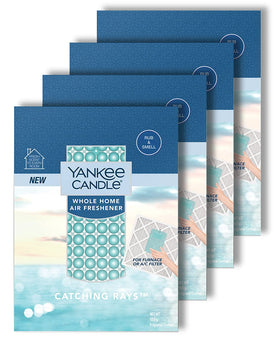 Yankee Candle Catching Rays air freshener packaging with easy setup for a refreshed home.