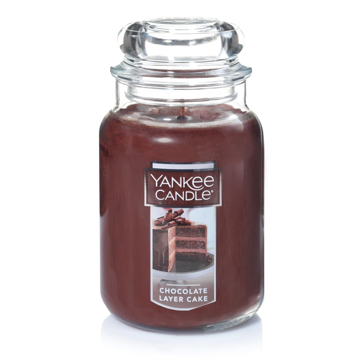 Yankee Candle Chocolate Layer Cake jar delivers a rich aroma for cozy gatherings