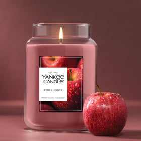 Wax glow and ambient light enhance room mood with Ciderhouse