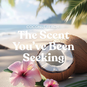 Yankee Candle Coconut Beach 3-wick candle emitting vibrant room-filling aroma