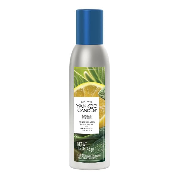 Yankee Candle spray-action image demonstrates rapid fragrance diffusion in a living space