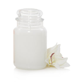 Yankee Candle 22-ounce jar shows centered wick for steady fragrance release.