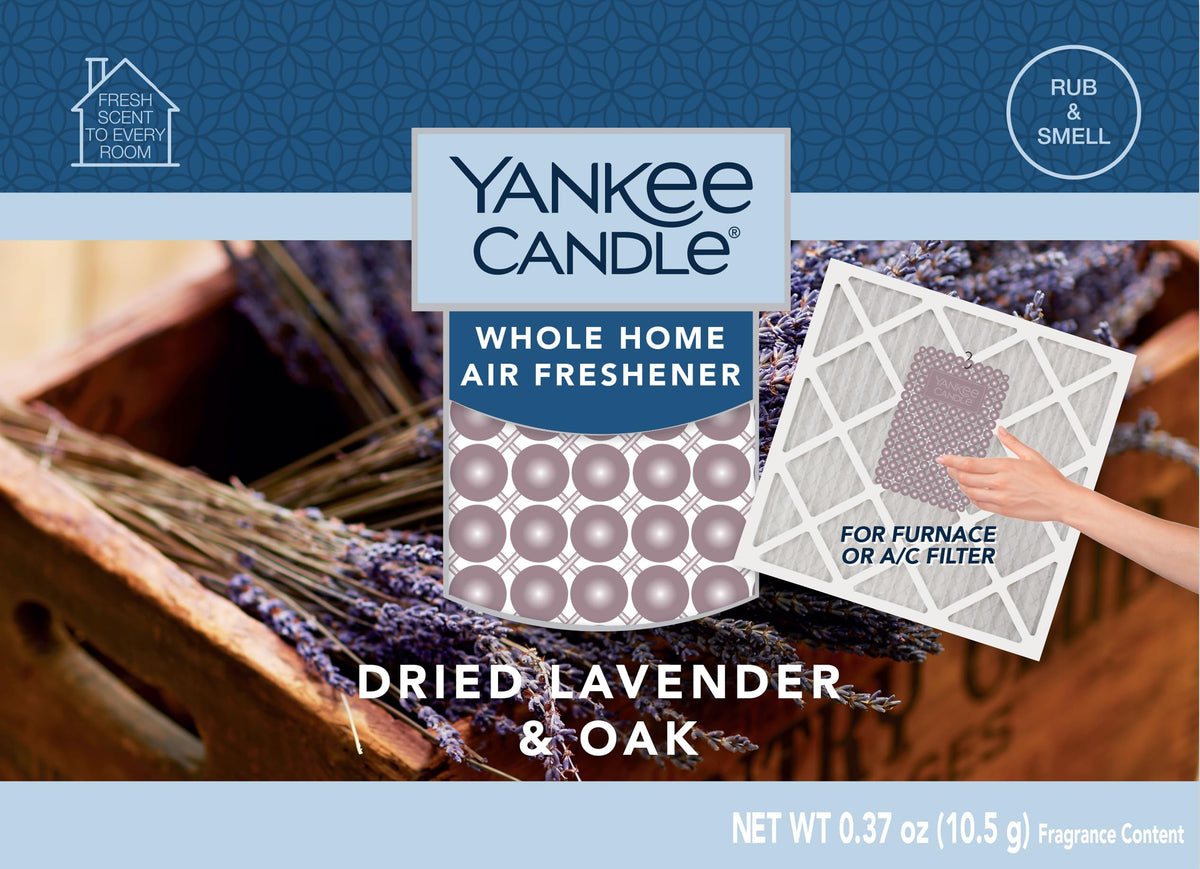 Yankee Candle lavender oak scent creates calming ambience throughout the home