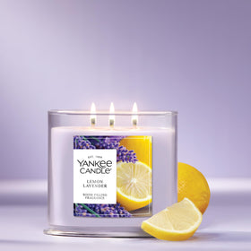 Fragrance throw from Lemon Lavender fills the room
