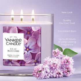 Yankee Candle Lilac Blossoms wax close-up highlighting premium plant wax blend