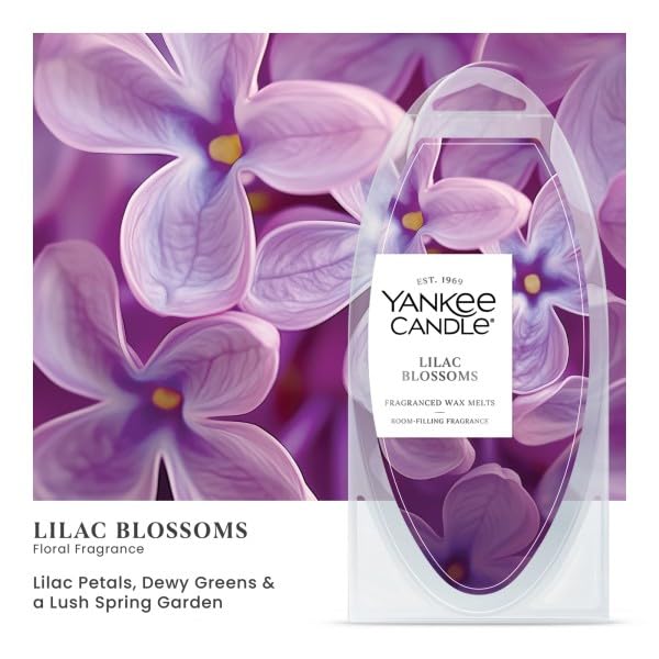 Lilac Blossoms melts in a warmer providing flame-free diffusion across the room.