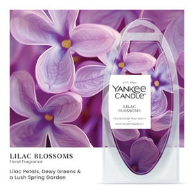 Lilac Blossoms melts in a warmer providing flame-free diffusion across the room.