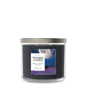 Yankee Candle Mid Summer's Night jar with triple-wick design for bold room fragrance.