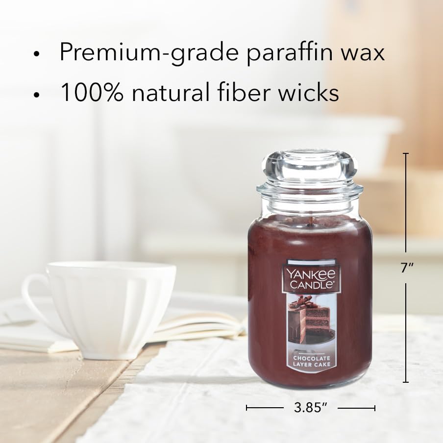 Yankee Candle natural cotton wick ensures an even burn and aroma