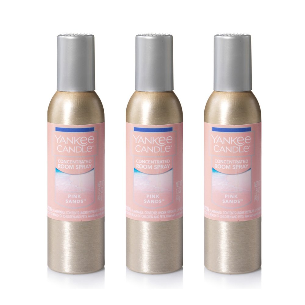 Yankee Candle Pink Sands bottle for instant freshness