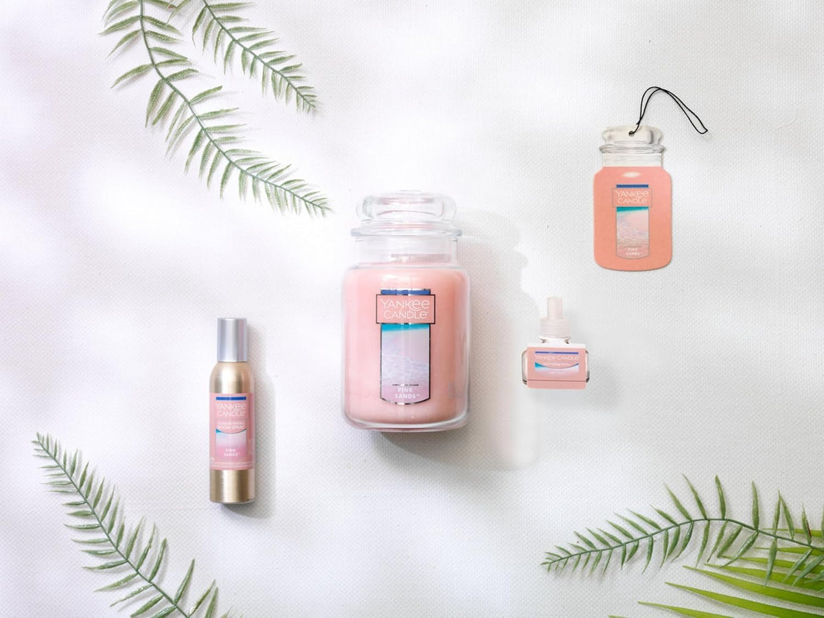 Yankee Candle Pink Sands mist refreshing a room quickly