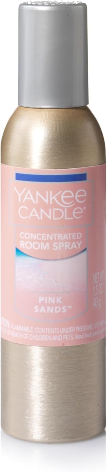 Yankee Candle Pink Sands room spray enhances ambiance