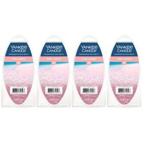 Yankee Candle Pink Sands wax melts pack of four for long-lasting fragrance.