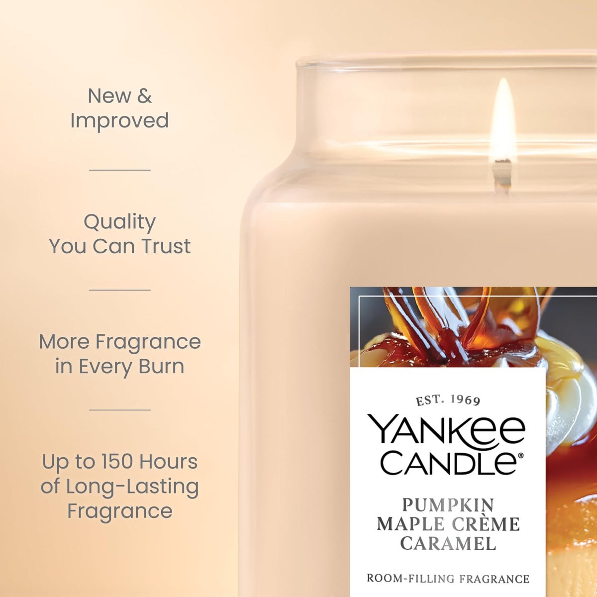 Yankee Candle plant-wax blend closeup indicating cleaner burn and fragrance
