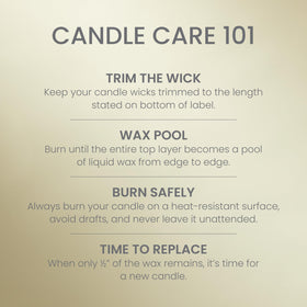 Yankee Candle Sage & Citrus label closeup emphasizes premium branding and care