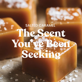 Yankee Candle Salted Caramel wax closeup showing rich texture.
